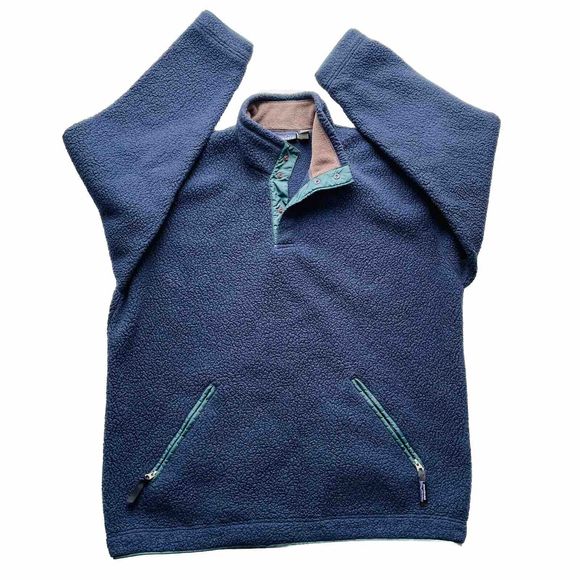 Patagonia Other - Vintage Patagonia Snap T Fleece Men’s Deep Pile Outdoor Hiking Pullover Jacket L